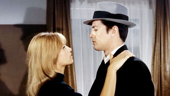 Nathalie Delon et Alain Delon dans 