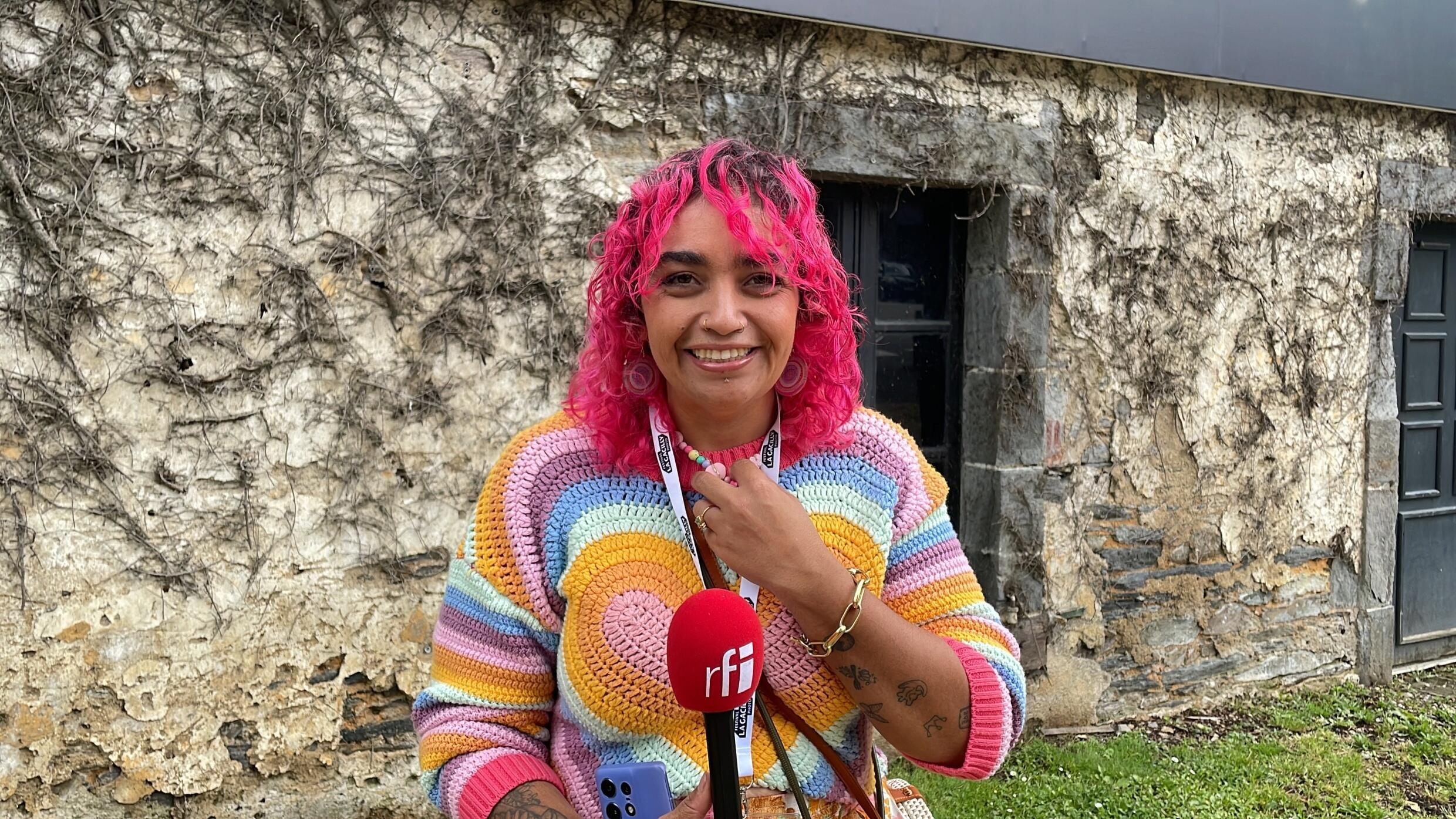 La photographe australienne Bobbi Lockyer au Festival Photo de La Gacilly, en Bretagne, France, le 20 juin 2024.