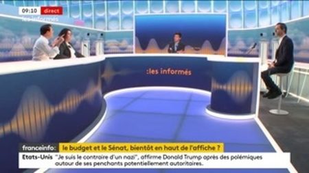 Budget et Sénat, santé de Michel Barnier... Les informés du matin du mardi 29 octobre 2024

          Tous les matins, les informés débattent de l'actualité autour d'Hadrien Bect et Benjamin Sportouch.