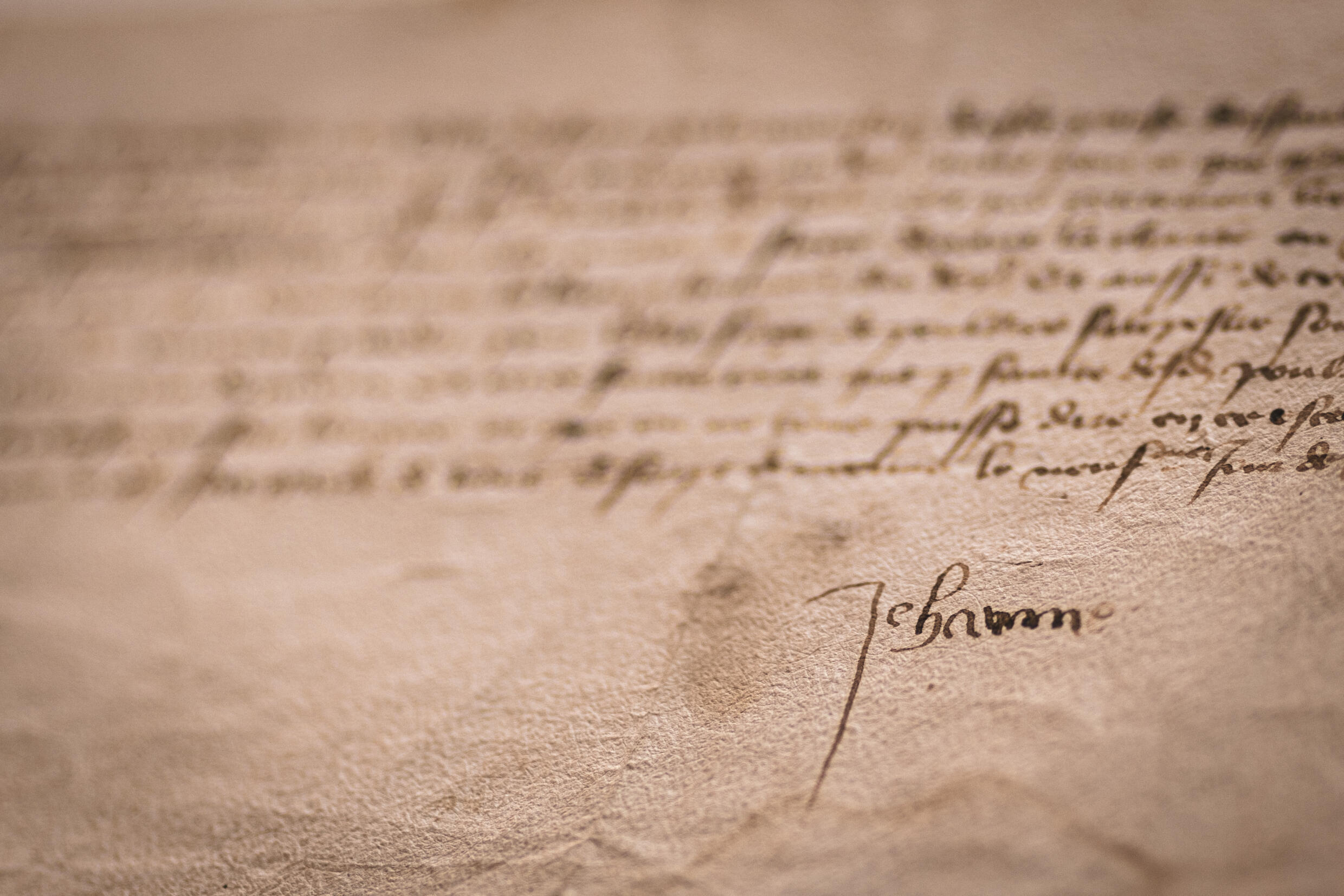 Signature de Jeanne d'Arc sur la lettre datée de 1429.