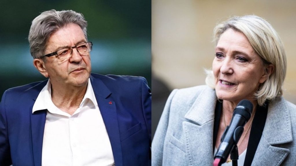 Exclus des consultations avec François Bayrou, le RN et LFI assurent se préparer à repartir en campagne

          Emmanuel Macron écarte totalement la possibilité de démissionner, mais les insoumis et le Rassemblement national rêvent de le faire partir et de précipiter une présidentielle dans les prochains mois.