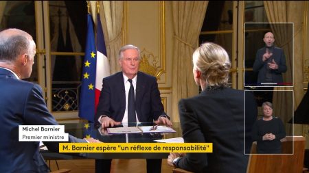 Censure gouvernementale : l’appel de Michel Barnier Menace de censure du gouvernement : le dernier appel de Michel Barnier