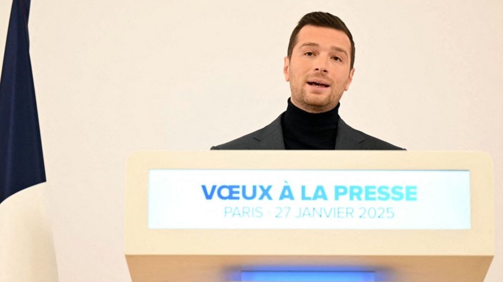 Le président du Rassemblement national Jordan Bardella estime une dissolution "inévitable", "dès qu'elle sera institutionnellement possible"