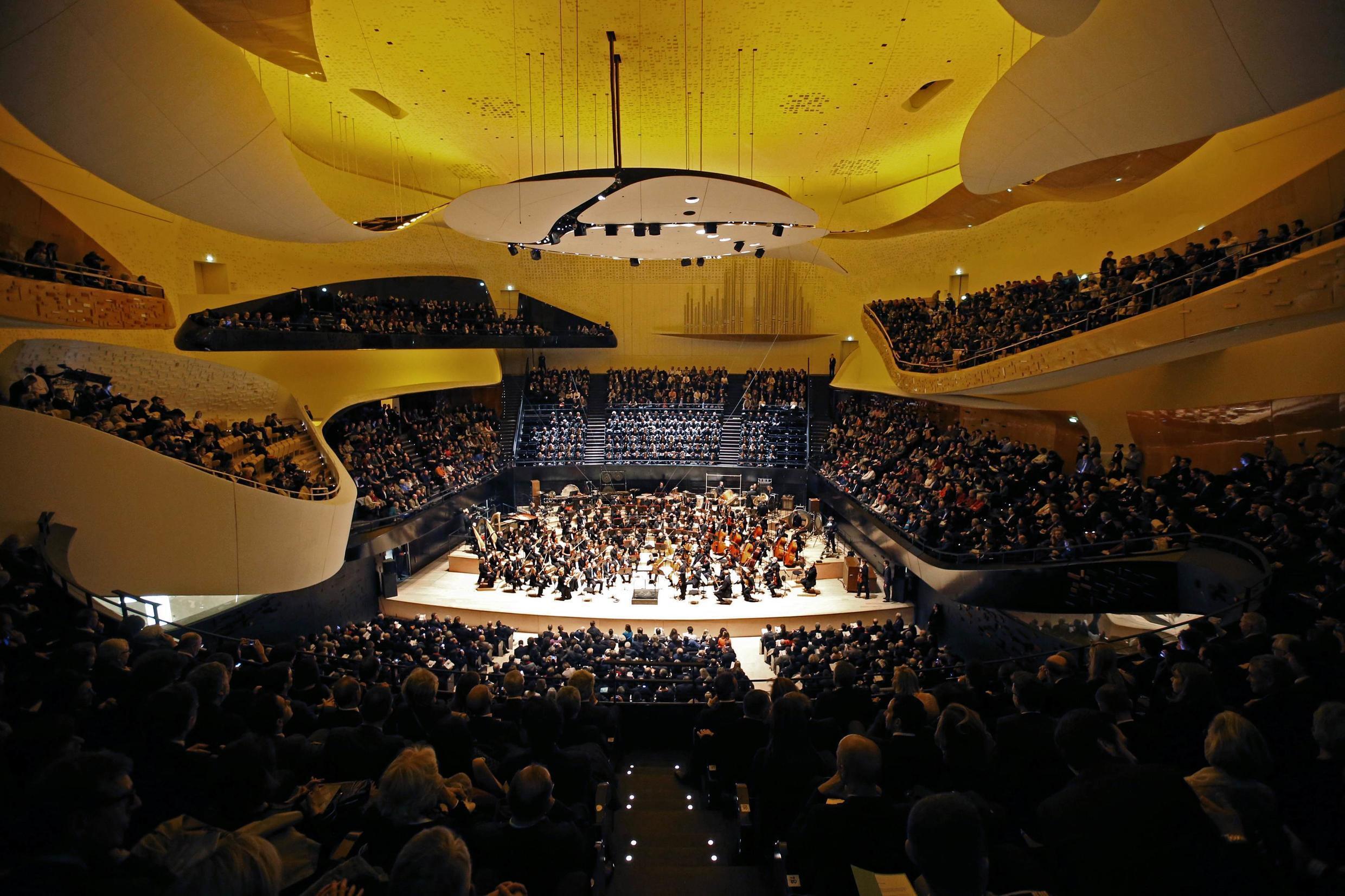 La salle Pierre Boulez de la Philharmonie de Paris.
