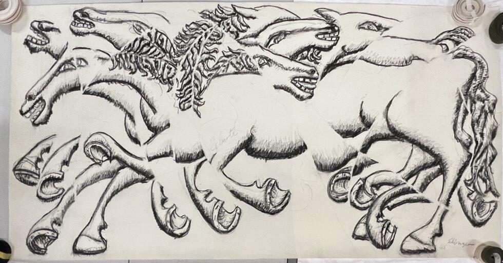 "DÉSIR DE LIBERTÉ" ("Désir de liberté") par Shelomo Selinger, 1995.