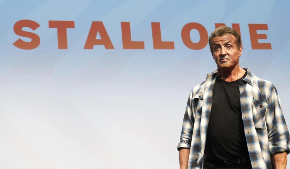 Sylvester Stallone faisant la promotion du film "Rambo V: Last Blood" au Festival de Cannes en mai 2019.