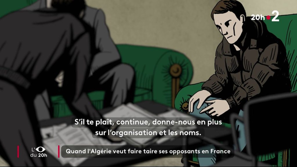:
    Enquête France 2




  



  


  
  Quand l'Algérie tente de faire taire ses opposants sur le territoire français