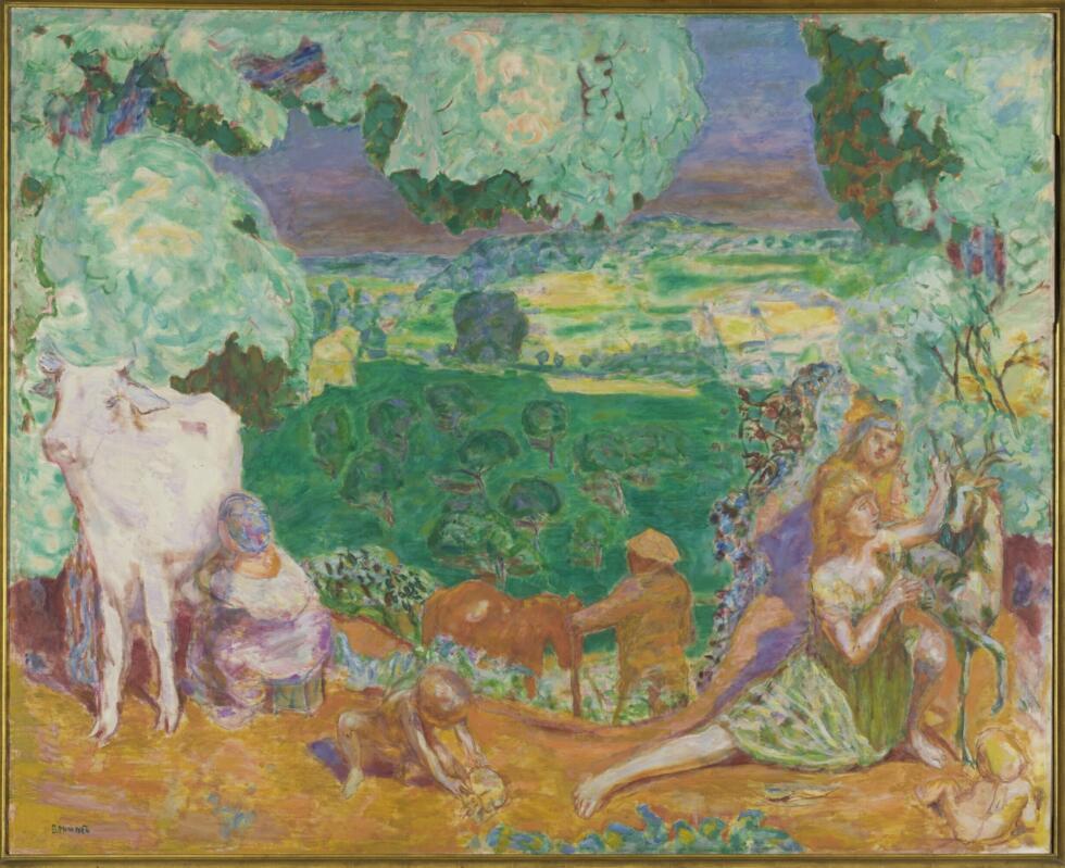 «The Pastoral Symphony» par le peintre français Pierre Bonnard (1916-1920), huile sur toile.