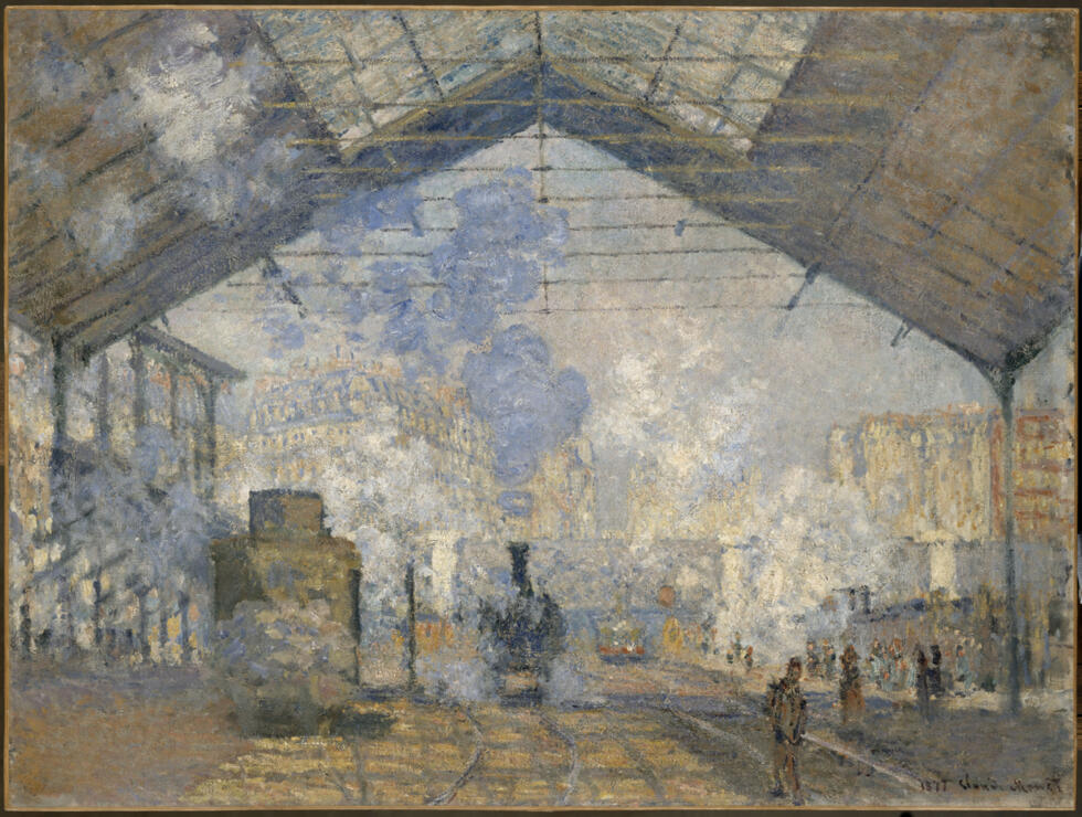 Claude Monet's 'Saint Lazare Station', peint en 1877, huile sur toile.