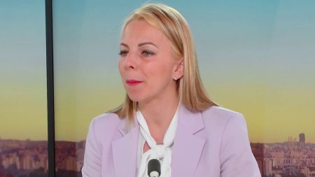 Ukraine : Edwige Diaz (RN) refuse le partage de la dissuasion nucléaire. Guerre en Ukraine : "Le partage de la dissuasion nucléaire, c'est non", affirme Edwige Diaz, vice-présidente du RN