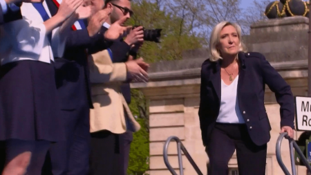 Manifestation du Rassemblement national : Marine Le Pen dénonce une "chasse aux sorcières"