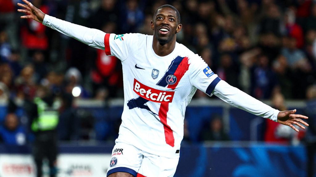 Dembélé met une attelle comme PSG Overpower Dunkerque pour atteindre Coupé de France finale