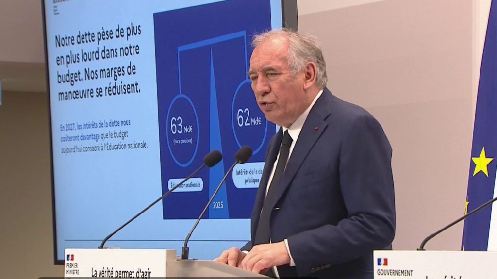 Politique : François Bayrou veut un référendum sur la dette publique