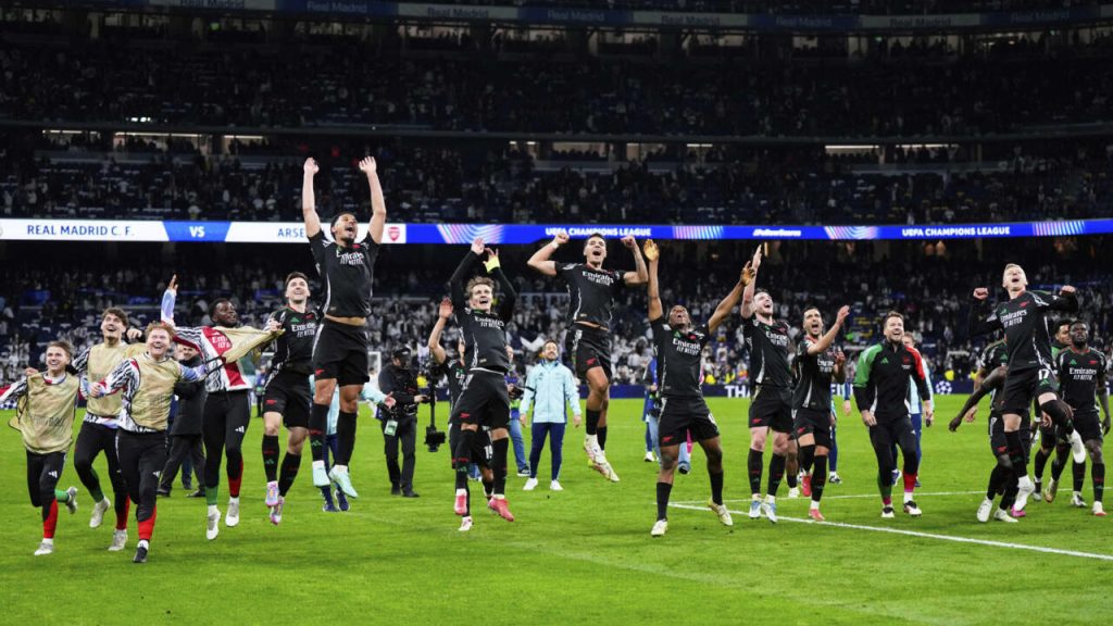 Ligue des champions: Arsenal a battu Madrid pour installer la demi-finale du PSG