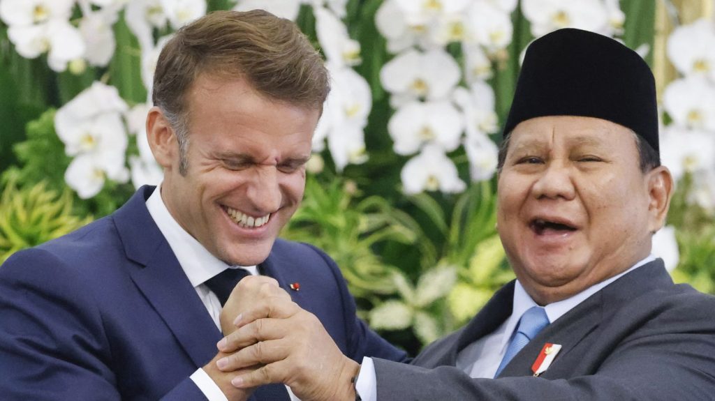 En Indonésie, Emmanuel Macron soigne un éventuel allié de poids pour l'économie et la diplomatie française