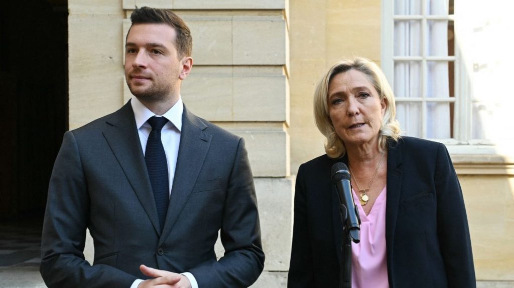 Le Rassemblement national serait en tête des intentions de vote en cas de nouvelle dissolution, selon un sondage