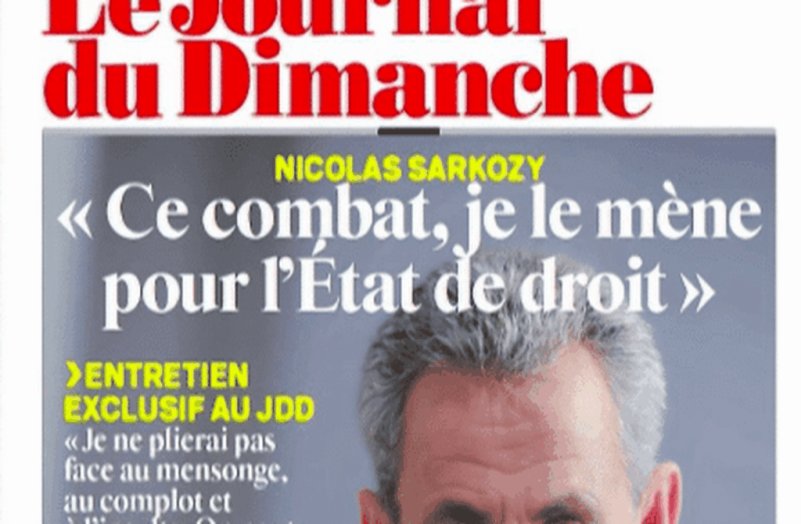Condamnation de Nicolas Sarkozy : l’ex-président riposte dans les colonnes du JDD