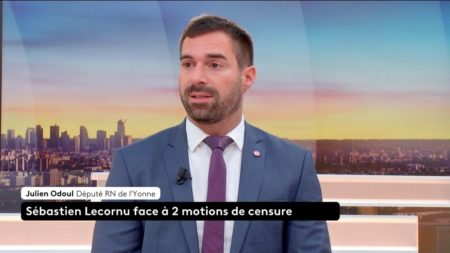 Budget et réformes : "Il faut que le gouvernement tombe", déclare Julien Oudoul, député RN de l’Yonne
