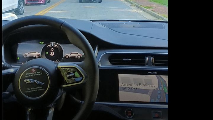 Robotaxi à Atlanta aux Etats-Unis, le 30 décembre 2025. (ISABELLE LABEYRIE / RADIO FRANCE)