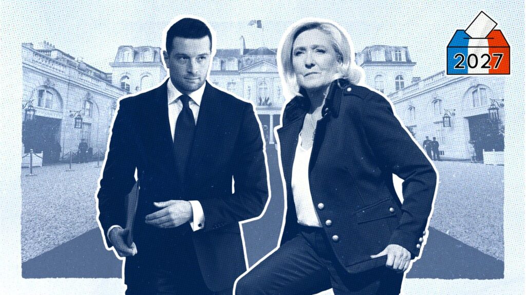 "Notre candidat n'aura plus qu'à appuyer sur un bouton" : le RN prépare sa campagne présidentielle, sans savoir qui de Marine Le Pen ou Jordan Bardella la mènera